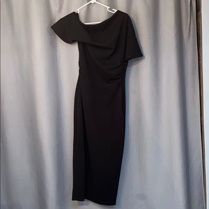 Off the shoulder black dress